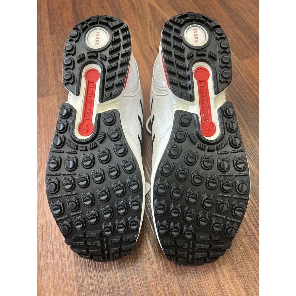 Adidas ZX 8000 JQ3445 White Black Red Spikeless Golf Shoes Mens 10 New With Tag